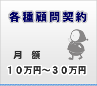 各種顧問契約 月額10万円から30万円
